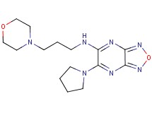 N-[3-(4-morpholinyl)propyl]-6-(1-pyrrolidinyl)[1,2,5]oxadiazolo[3,4-b]pyrazin-5-amine