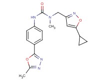 N-[(5-cyclopropylisoxazol-3-yl)methyl]-N-methyl-N'-[4-(5-methyl-1,3,4-oxadiazol-2-yl)phenyl]urea