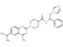 N-[2-(1H-imidazol-1-yl)-1-phenylethyl]-1-(6-isopropyl-4-methyl-2-quinazolinyl)-4-piperidinecarboxamide