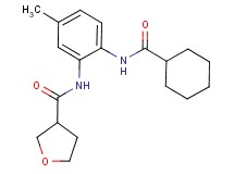 N-{2-[(cyclohexylcarbonyl)amino]-5-methylphenyl}tetrahydrofuran-3-carboxamide