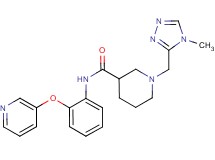 1-[(4-methyl-4H-1,2,4-triazol-3-yl)methyl]-N-[2-(pyridin-3-yloxy)phenyl]piperidine-3-carboxamide