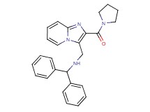 (diphenylmethyl){[2-(1-pyrrolidinylcarbonyl)imidazo[1,2-a]pyridin-3-yl]methyl}amine