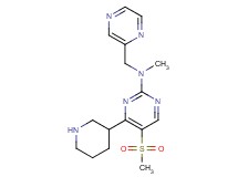 N-methyl-5-(methylsulfonyl)-4-(3-piperidinyl)-N-(2-pyrazinylmethyl)-2-pyrimidinamine hydrochloride