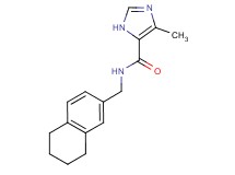 4-methyl-N-(5,6,7,8-tetrahydronaphthalen-2-ylmethyl)-1H-imidazole-5-carboxamide