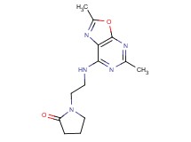 1-{2-[(2,5-dimethyl[1,3]oxazolo[5,4-d]pyrimidin-7-yl)amino]ethyl}pyrrolidin-2-one