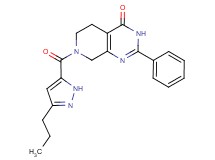 2-phenyl-7-[(3-propyl-1H-pyrazol-5-yl)carbonyl]-5,6,7,8-tetrahydropyrido[3,4-d]pyrimidin-4(3H)-one