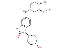5-{[(3S*,4R*)-4-amino-3-methoxypiperidin-1-yl]carbonyl}-1-(trans-4-hydroxycyclohexyl)-1,3-dihydro-2H-benzimidazol-2-one