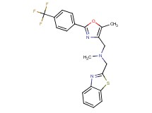 (1,3-benzothiazol-2-ylmethyl)methyl({5-methyl-2-[4-(trifluoromethyl)phenyl]-1,3-oxazol-4-yl}methyl)amine