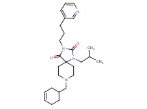 8-(3-cyclohexen-1-ylmethyl)-1-isobutyl-3-[3-(3-pyridinyl)propyl]-1,3,8-triazaspiro[4.5]decane-2,4-dione