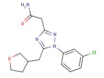 2-[1-(3-chlorophenyl)-5-(tetrahydrofuran-3-ylmethyl)-1H-1,2,4-triazol-3-yl]acetamide