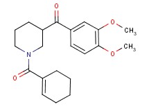 [1-(1-cyclohexen-1-ylcarbonyl)-3-piperidinyl](3,4-dimethoxyphenyl)methanone