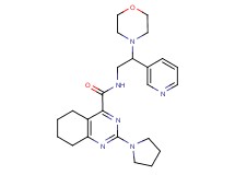 N-[2-(4-morpholinyl)-2-(3-pyridinyl)ethyl]-2-(1-pyrrolidinyl)-5,6,7,8-tetrahydro-4-quinazolinecarboxamide