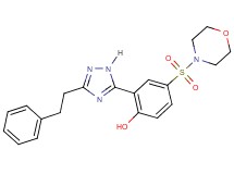 4-(morpholin-4-ylsulfonyl)-2-[3-(2-phenylethyl)-1H-1,2,4-triazol-5-yl]phenol