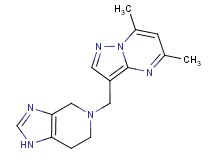 5-[(5,7-dimethylpyrazolo[1,5-a]pyrimidin-3-yl)methyl]-4,5,6,7-tetrahydro-1H-imidazo[4,5-c]pyridine