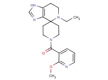 5-ethyl-1'-[(2-methoxypyridin-3-yl)carbonyl]-1,5,6,7-tetrahydrospiro[imidazo[4,5-c]pyridine-4,4'-piperidine]