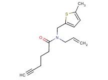 N-allyl-N-[(5-methyl-2-thienyl)methyl]hex-5-ynamide