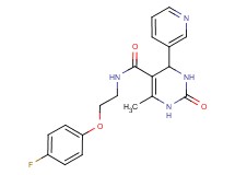N-[2-(4-fluorophenoxy)ethyl]-6-methyl-2-oxo-4-pyridin-3-yl-1,2,3,4-tetrahydropyrimidine-5-carboxamide