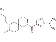 2-butyl-8-[(1-isopropyl-1H-pyrazol-4-yl)carbonyl]-2,8-diazaspiro[5.5]undecan-3-one