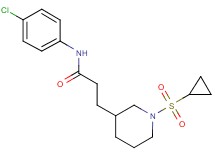 N-(4-chlorophenyl)-3-[1-(cyclopropylsulfonyl)piperidin-3-yl]propanamide