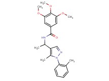 3,4,5-trimethoxy-N-{1-[5-methyl-1-(2-methylphenyl)-1H-pyrazol-4-yl]ethyl}benzamide