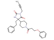 3-(2-butyn-1-yl)-5-[1-(3-phenoxypropanoyl)-4-piperidinyl]-5-(2-phenylethyl)-2,4-imidazolidinedione