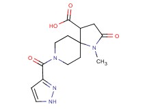 1-methyl-2-oxo-8-(1H-pyrazol-3-ylcarbonyl)-1,8-diazaspiro[4.5]decane-4-carboxylic acid