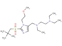 N-{[2-[(2,2-dimethylpropyl)sulfonyl]-1-(2-methoxyethyl)-1H-imidazol-5-yl]methyl}-N,N',N'-triethyl-1,2-ethanediamine