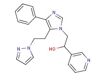 2-{4-phenyl-5-[2-(1H-pyrazol-1-yl)ethyl]-1H-imidazol-1-yl}-1-pyridin-3-ylethanol