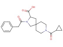 8-(cyclopropylcarbonyl)-2-(phenylacetyl)-2,8-diazaspiro[4.5]decane-3-carboxylic acid