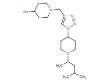 1-({1-[1-(1,3-dimethylbutyl)piperidin-4-yl]-1H-1,2,3-triazol-4-yl}methyl)piperidin-4-ol