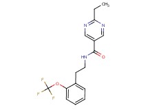 2-ethyl-N-{2-[2-(trifluoromethoxy)phenyl]ethyl}-5-pyrimidinecarboxamide
