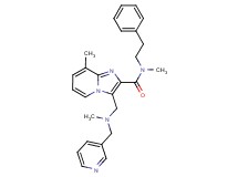 N,8-dimethyl-3-{[methyl(3-pyridinylmethyl)amino]methyl}-N-(2-phenylethyl)imidazo[1,2-a]pyridine-2-carboxamide