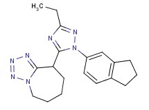 9-[1-(2,3-dihydro-1H-inden-5-yl)-3-ethyl-1H-1,2,4-triazol-5-yl]-6,7,8,9-tetrahydro-5H-tetrazolo[1,5-a]azepine