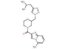 2-({3-[(4-isobutyl-1H-1,2,3-triazol-1-yl)methyl]piperidin-1-yl}carbonyl)-5-methylimidazo[1,2-a]pyridine