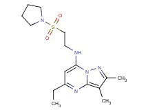 5-ethyl-2,3-dimethyl-N-[2-(pyrrolidin-1-ylsulfonyl)ethyl]pyrazolo[1,5-a]pyrimidin-7-amine