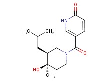 5-{[(3S*,4R*)-4-hydroxy-3-isobutyl-4-methylpiperidin-1-yl]carbonyl}pyridin-2(1H)-one