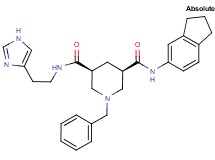 (3R,5S)-1-benzyl-N-(2,3-dihydro-1H-inden-5-yl)-N'-[2-(1H-imidazol-4-yl)ethyl]-3,5-piperidinedicarboxamide