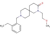 9-(2-ethylbenzyl)-2-(2-methoxyethyl)-2,9-diazaspiro[5.5]undecan-3-one