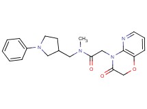 N-methyl-2-(3-oxo-2,3-dihydro-4H-pyrido[3,2-b][1,4]oxazin-4-yl)-N-[(1-phenylpyrrolidin-3-yl)methyl]acetamide