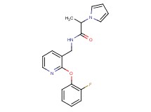 N-{[2-(2-fluorophenoxy)pyridin-3-yl]methyl}-2-(1H-pyrrol-1-yl)propanamide