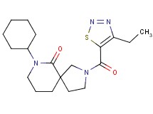 7-cyclohexyl-2-[(4-ethyl-1,2,3-thiadiazol-5-yl)carbonyl]-2,7-diazaspiro[4.5]decan-6-one