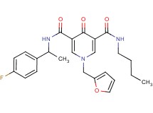 N-butyl-N'-[1-(4-fluorophenyl)ethyl]-1-(2-furylmethyl)-4-oxo-1,4-dihydro-3,5-pyridinedicarboxamide