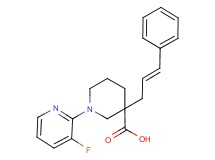 1-(3-fluoropyridin-2-yl)-3-[(2E)-3-phenylprop-2-en-1-yl]piperidine-3-carboxylic acid