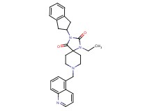 3-(2,3-dihydro-1H-inden-2-yl)-1-ethyl-8-(5-quinolinylmethyl)-1,3,8-triazaspiro[4.5]decane-2,4-dione