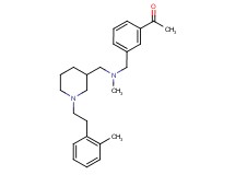 1-(3-{[methyl({1-[2-(2-methylphenyl)ethyl]-3-piperidinyl}methyl)amino]methyl}phenyl)ethanone