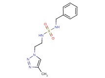 N-benzyl-N'-[2-(4-methyl-1H-1,2,3-triazol-1-yl)ethyl]sulfamide