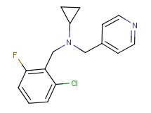(2-chloro-6-fluorobenzyl)cyclopropyl(pyridin-4-ylmethyl)amine