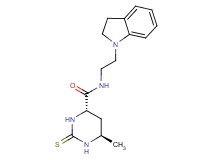 (4S*,6R*)-N-[2-(2,3-dihydro-1H-indol-1-yl)ethyl]-6-methyl-2-thioxohexahydropyrimidine-4-carboxamide