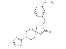2-(3-methoxybenzyl)-8-(1,3-thiazol-2-yl)-2,8-diazaspiro[4.5]decan-3-one