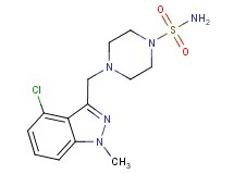 4-[(4-chloro-1-methyl-1H-indazol-3-yl)methyl]piperazine-1-sulfonamide